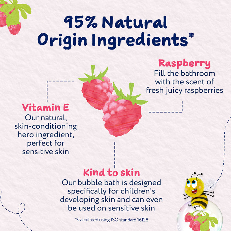 Child's Farm Bubble Bath Raspberry 500ml