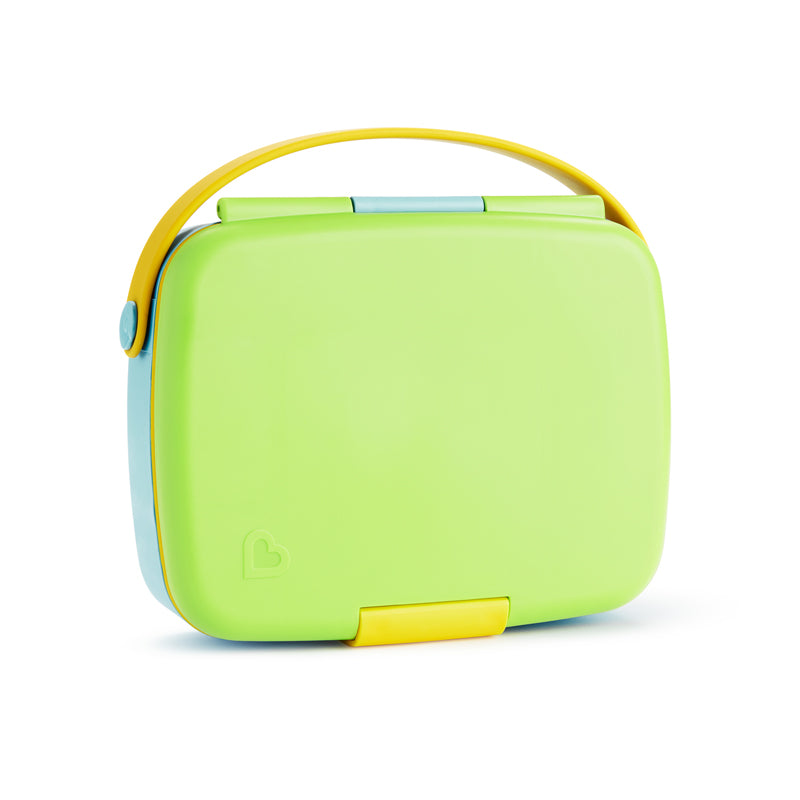 Munchkin Lunch Bento Box With Utensils Green