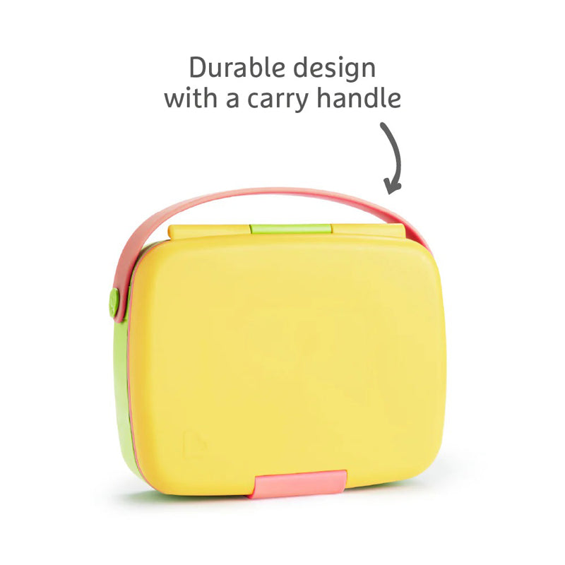 Munchkin Lunch Bento Box With Utensils Pink