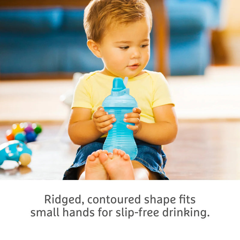Munchkin Mighty Grip Straw Cup Blue & Green 10Oz 3pk
