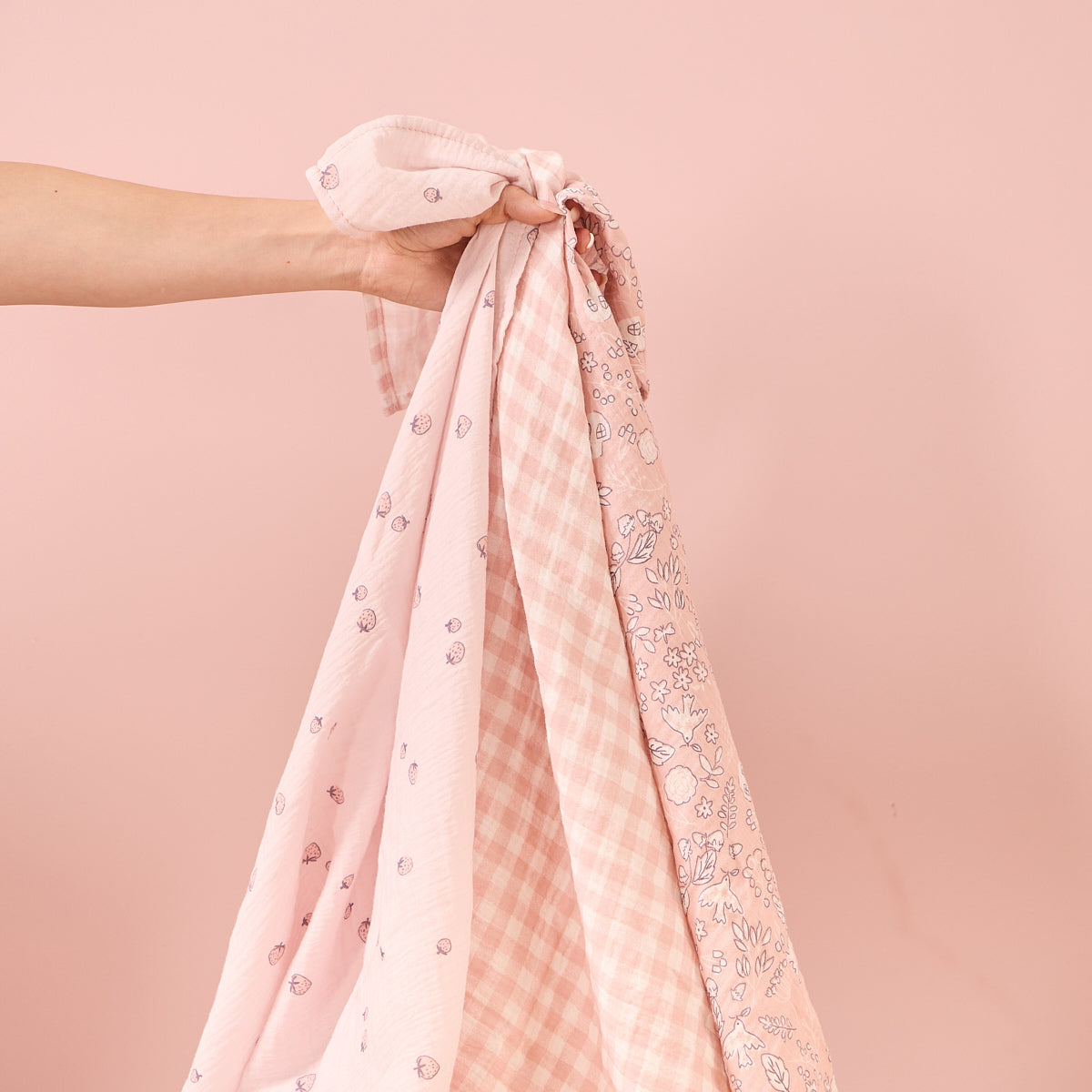 Tutti Bambini Muslin Squares 3pk - Tiny Tails