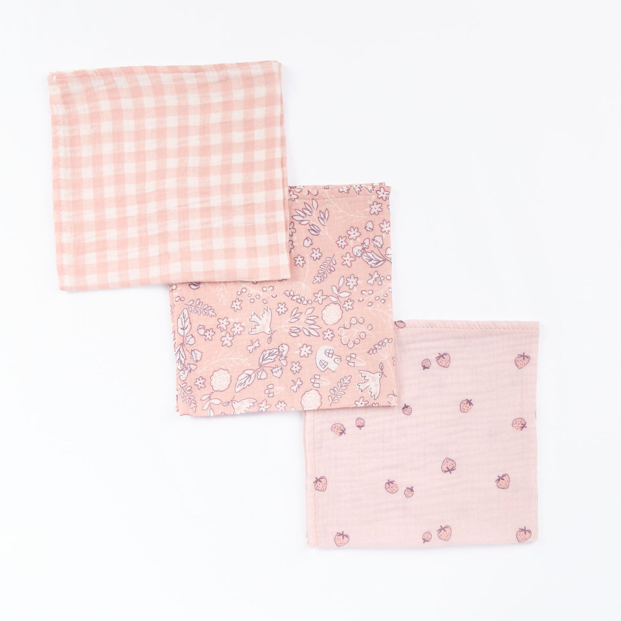 Tutti Bambini Muslin Squares 3pk - Tiny Tails