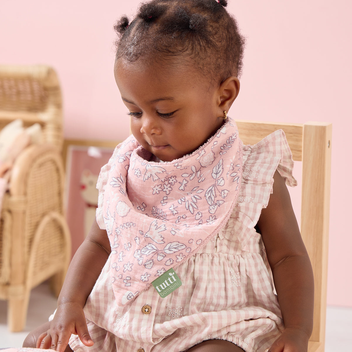 Tutti Bambini Muslin Bandana Bibs 3 Pack - Tiny Tails