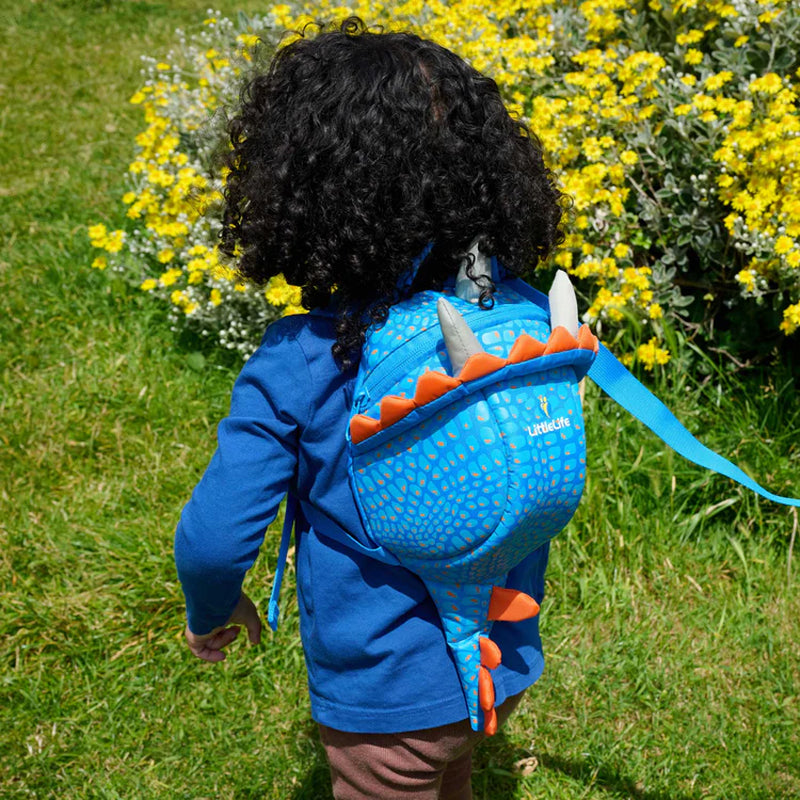 LittleLife Toddler Backpack With Rein Triceratops