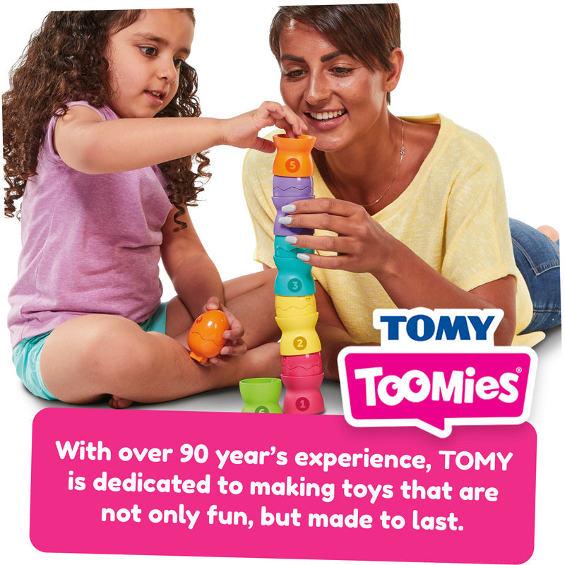 Tomy Toomies Hide & Squeak Egg Stackers