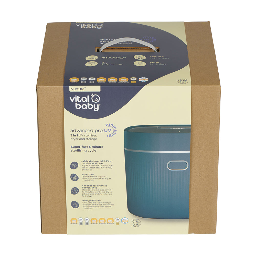 Vital Baby Nurture Advanced Pro UV Steriliser & Dryer Smoky Blue