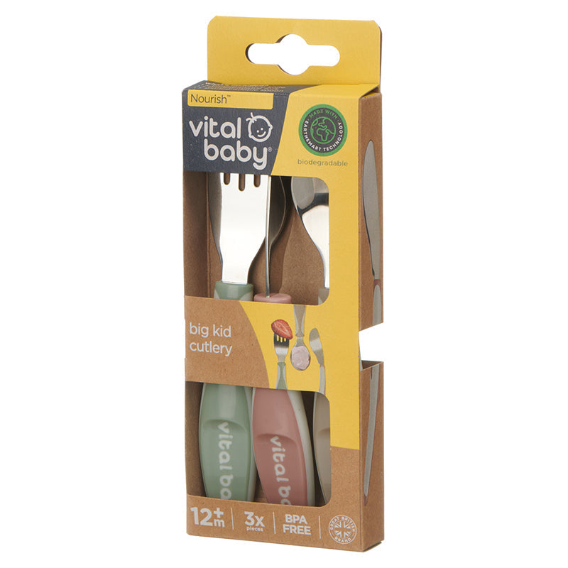Vital Baby Nourish Big Kid Cutlery 3Pk