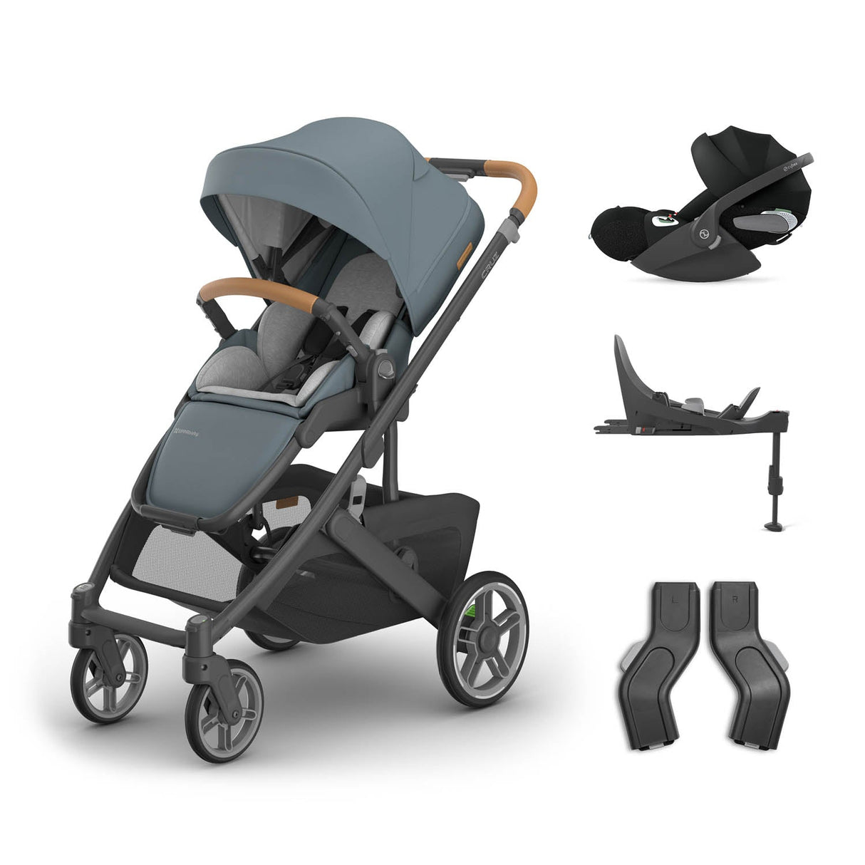 UPPAbaby Cruz V3 Pushchair + Cybex Cloud T & Base - Dillan