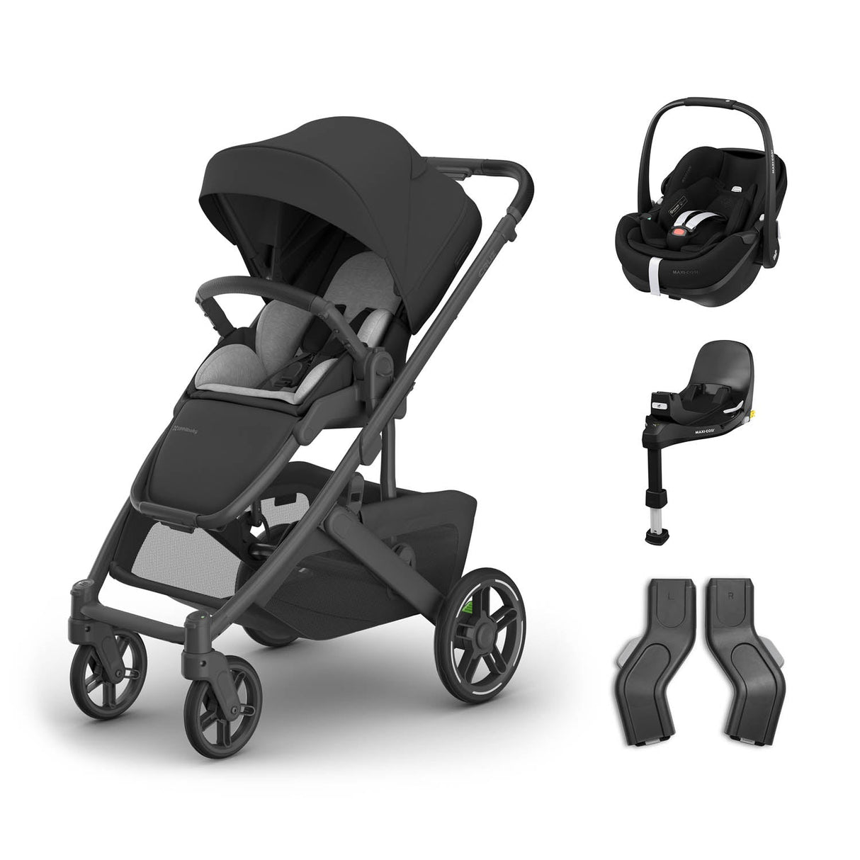 UPPAbaby Cruz V3 Pushchair + Maxi-Cosi Pebble 360 Pro2 & Base - Jake