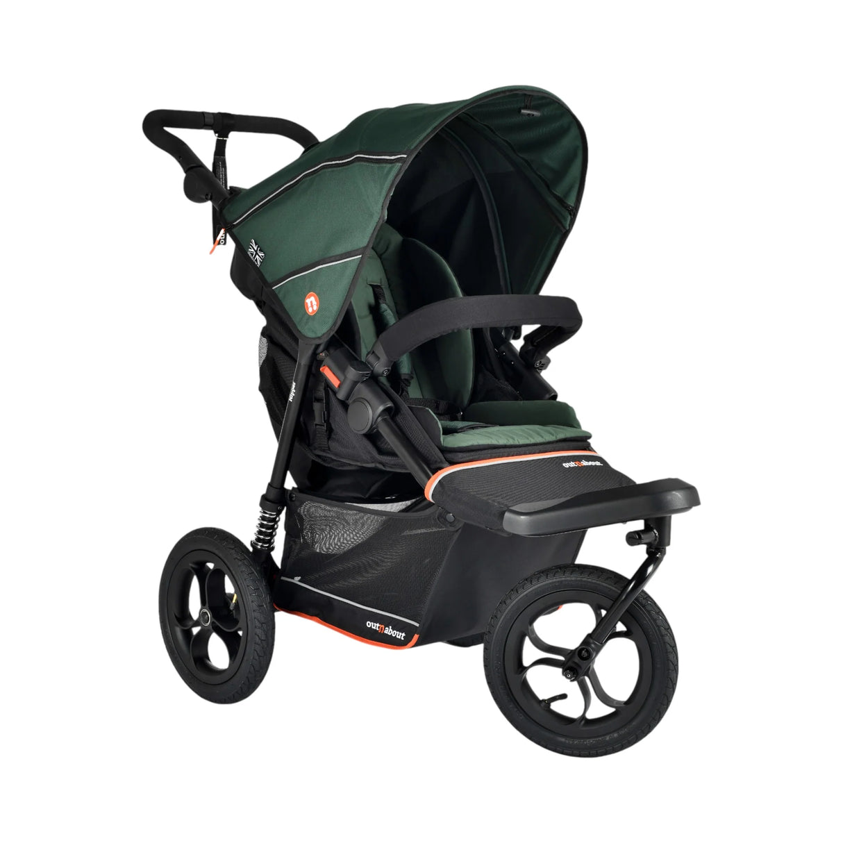 Out n About Nipper V6 Single Adventure Bundle - Sycamore Green