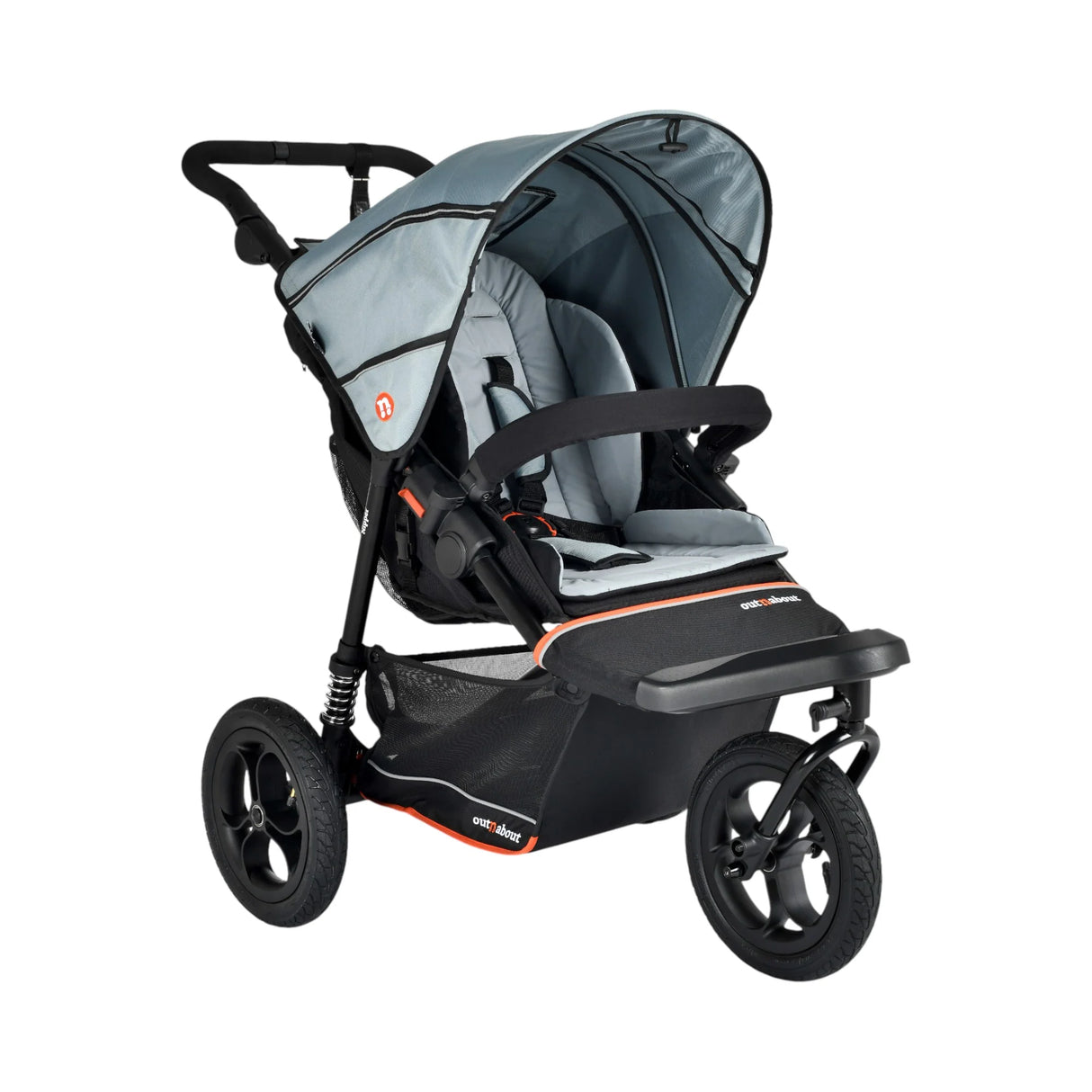 Out n About Nipper V6 Single Pushchair - Rocksalt Grey