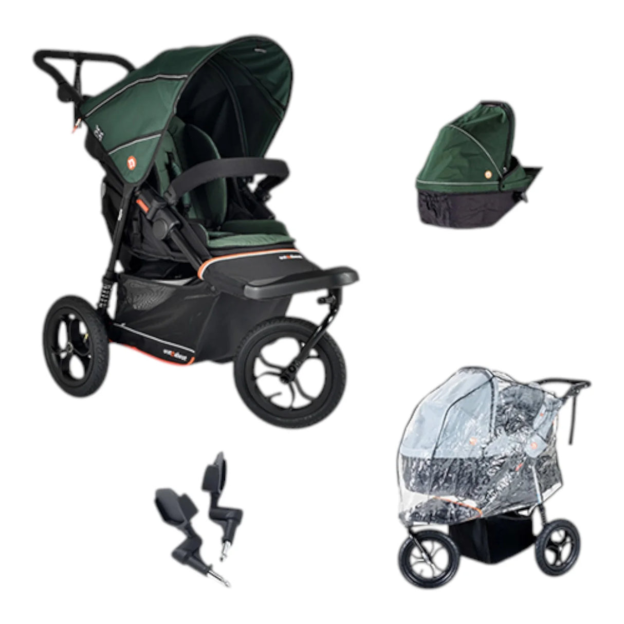 Out n About Nipper V6 Single Newborn Bundle - Sycamore Green