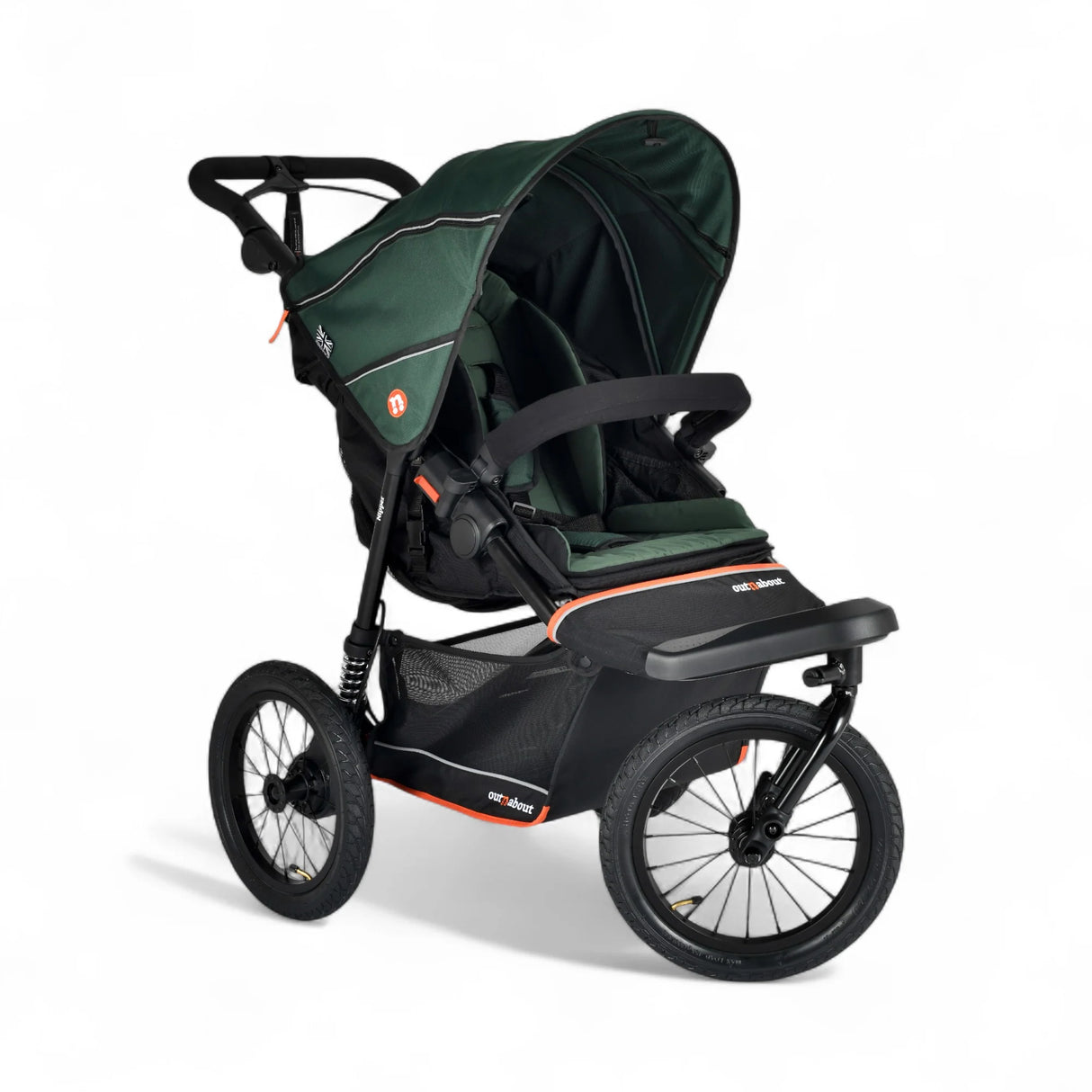Out n About Nipper V6 Plus Single Adventure Bundle - Sycamore Green