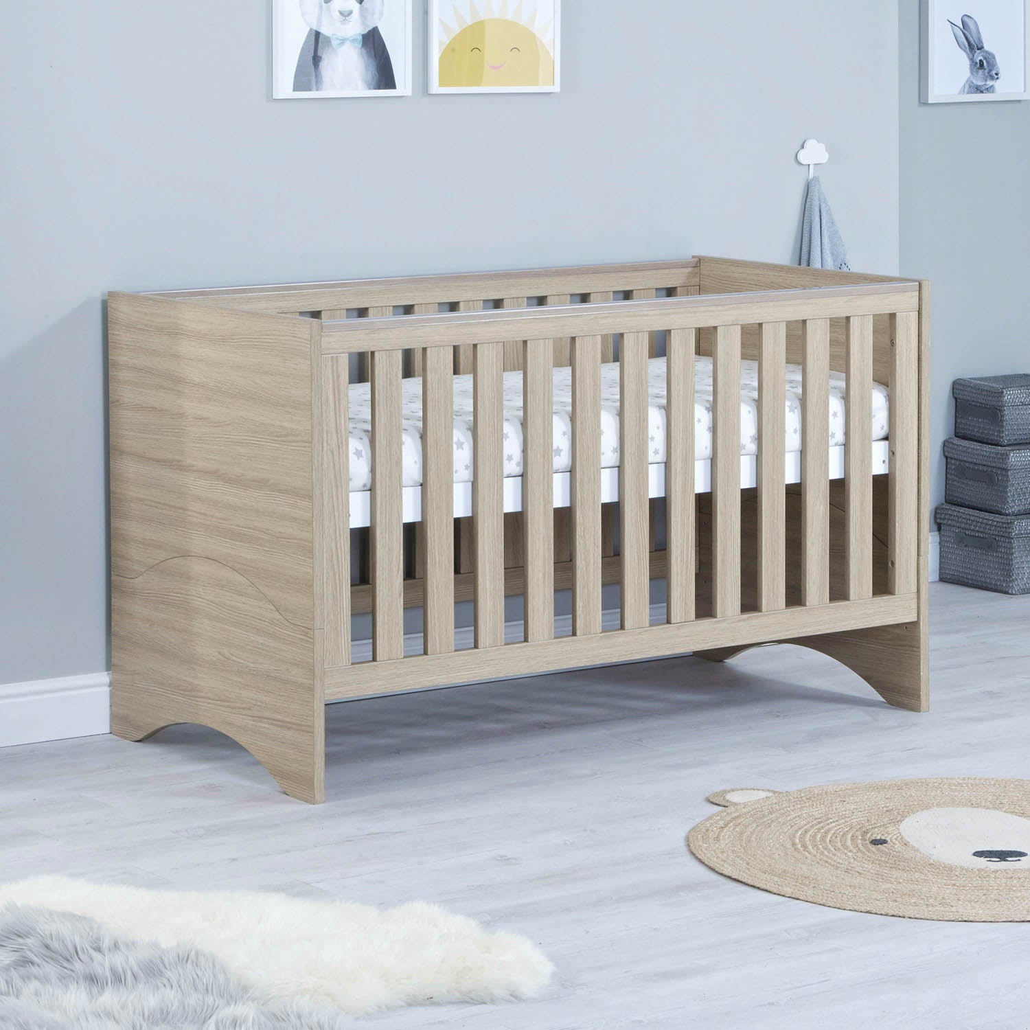 Babymore Veni 2 Piece Room Set - Oak