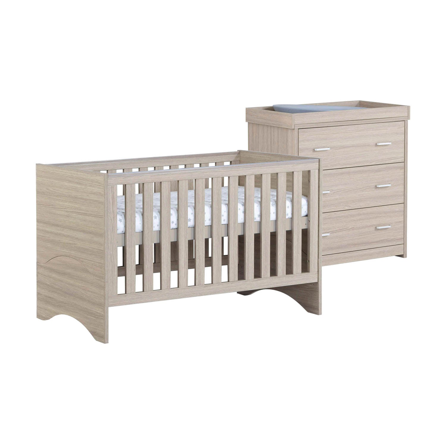 Babymore Veni 2 Piece Room Set - Oak