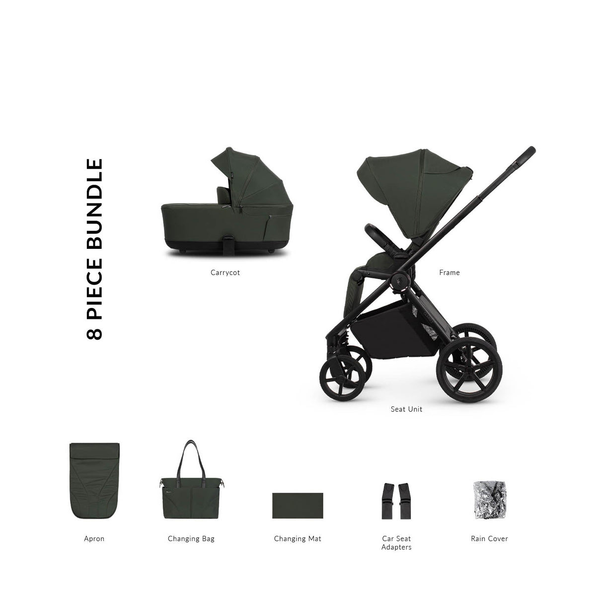 Venicci Claro 2 Essential 2in1 Bundle - Forest