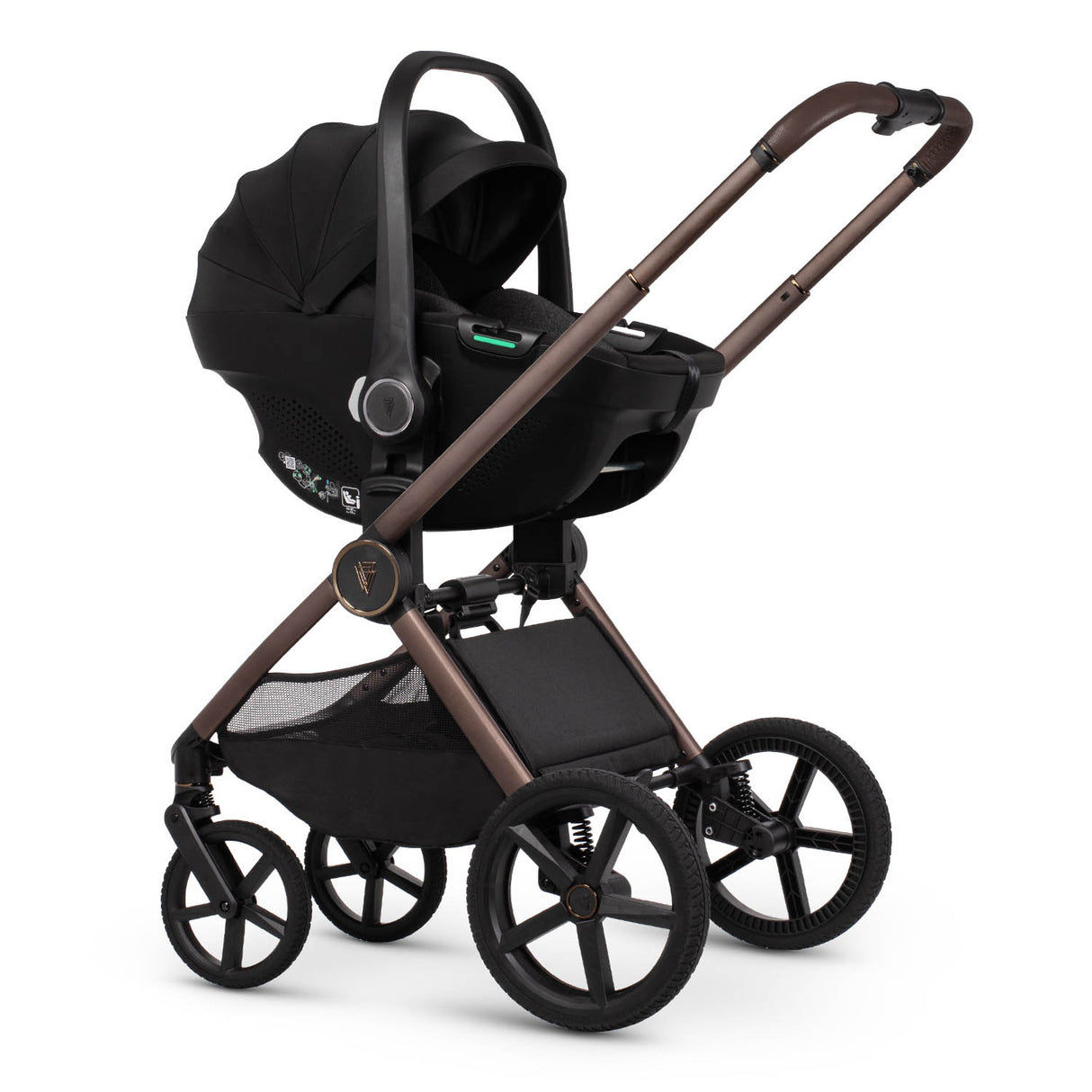 Venicci Upline 3 Comfort 3in1 Tiago Car Seat Bundle - Sand