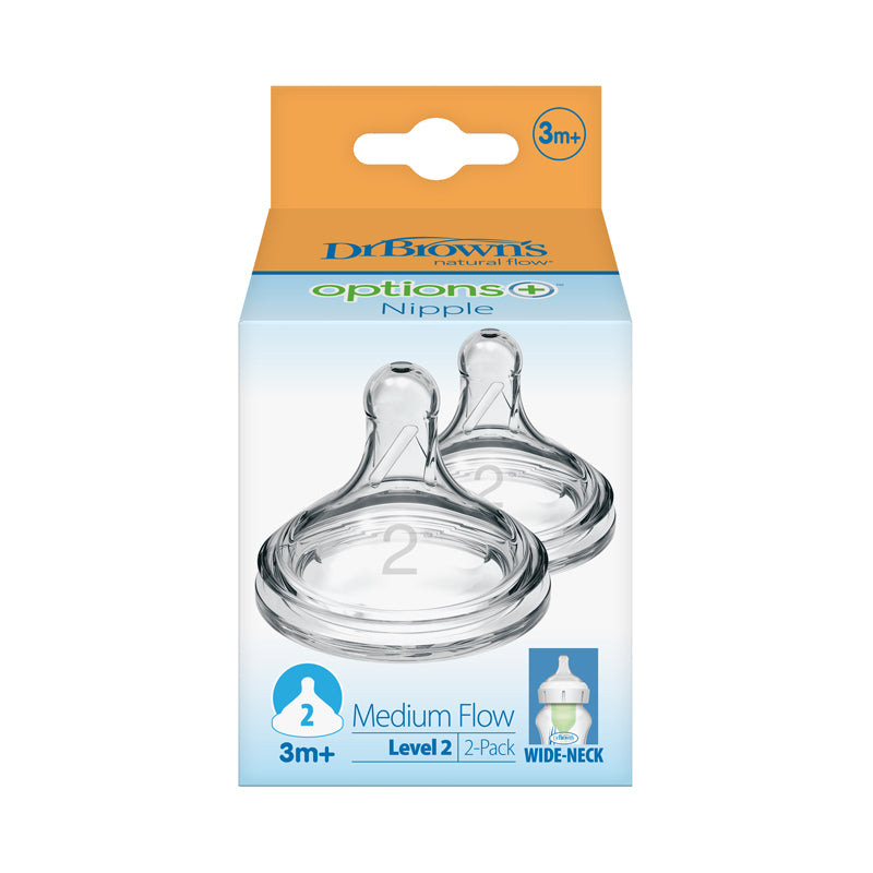 Dr. Brown's Options+ Teat 3m+ 2Pk