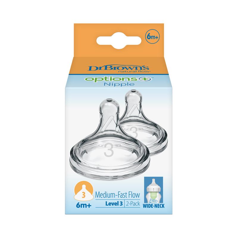 Dr. Brown's Options+ Teat 6m+ 2Pk