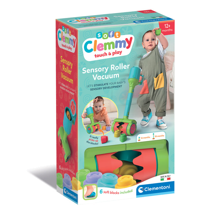 Clementoni Soft Clemmy Sensory Soft Block Roller Vacuum