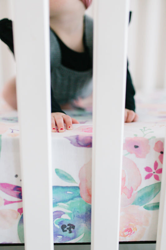 Copper Pearl Premium Elasticised Cot Sheet Bloom