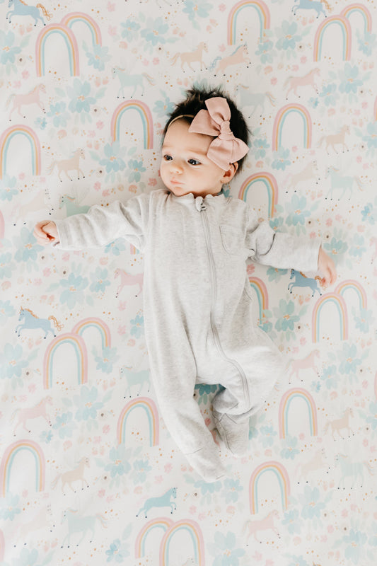 Copper Pearl Premium Elasticised Cot Sheet Whimsy