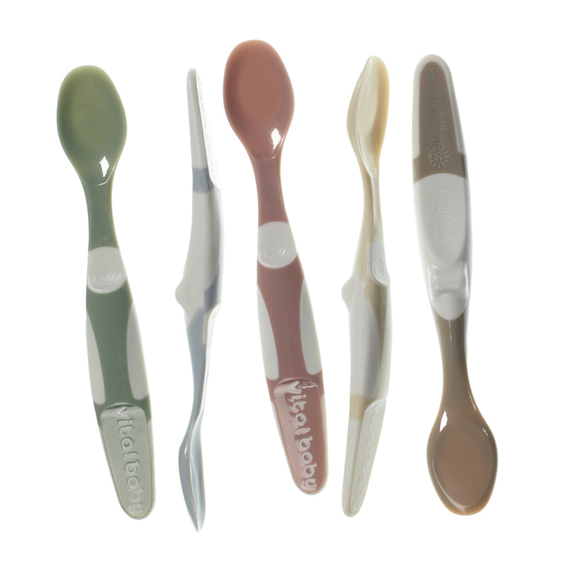 Vital Baby Nourish Start Weaning Spoons 5Pk