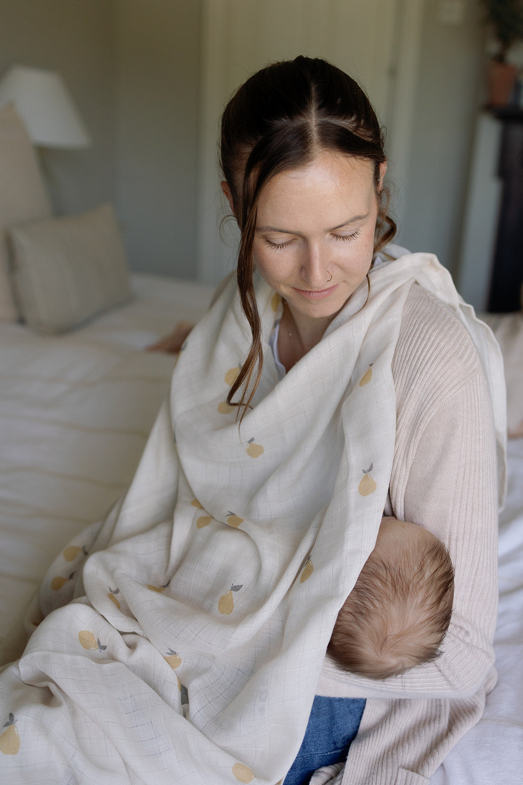 Pears Large Swaddle Muslin