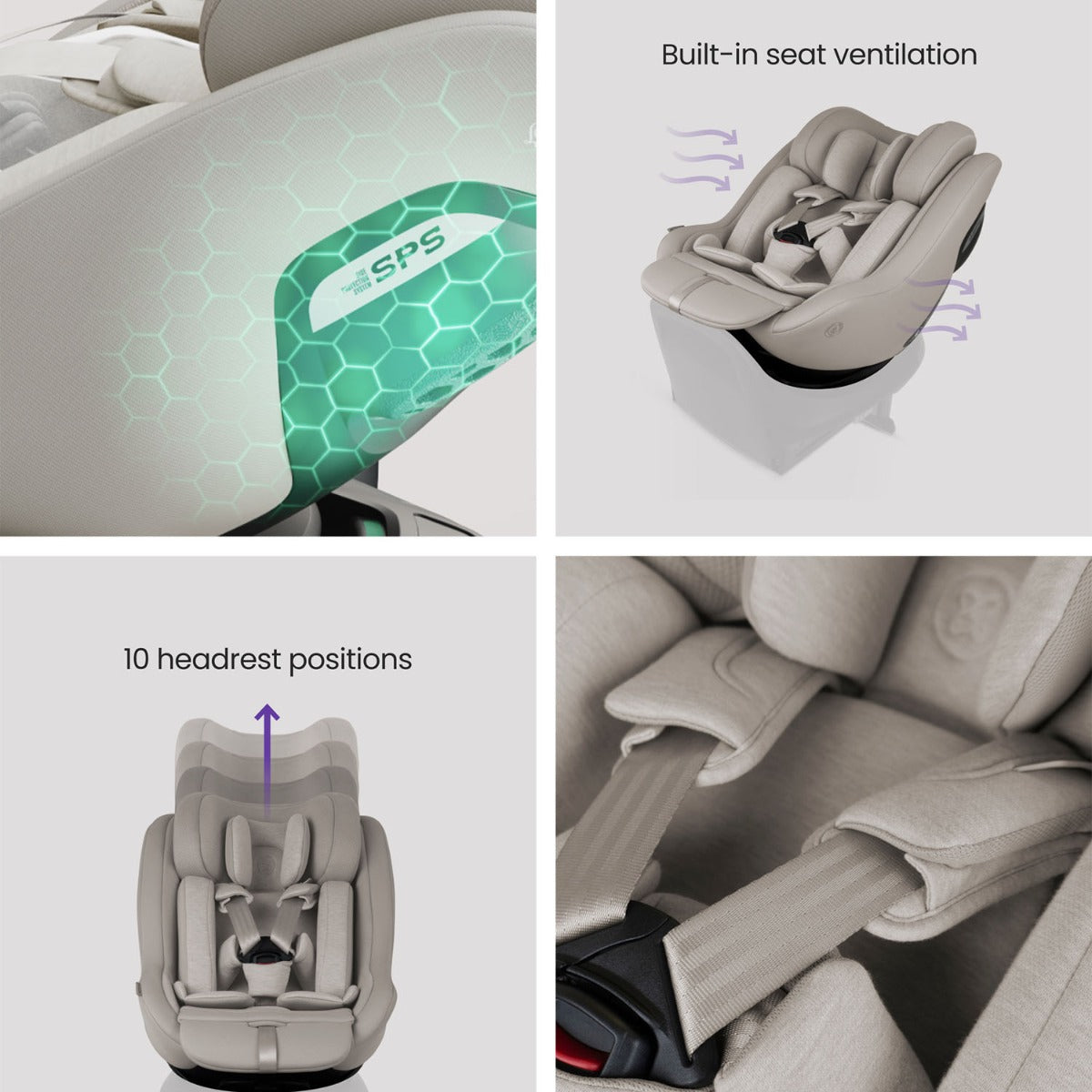 Silver Cross Approach Plus 360 Infant Car Seat - Natural Taupe