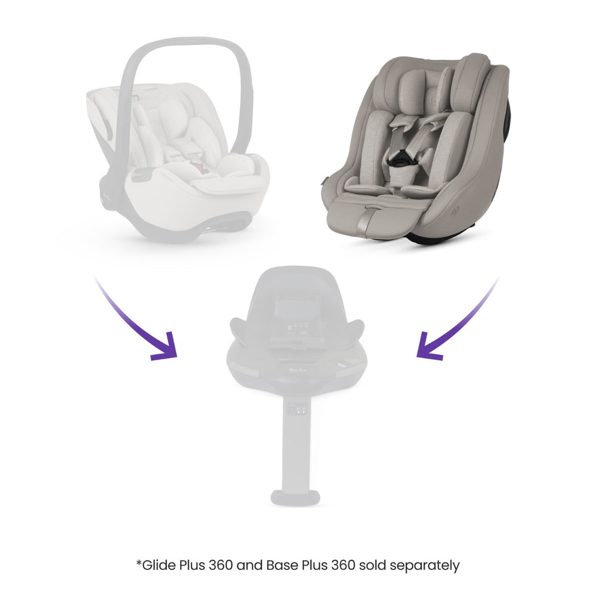 Silver Cross Approach Plus 360 Infant Car Seat - Natural Taupe