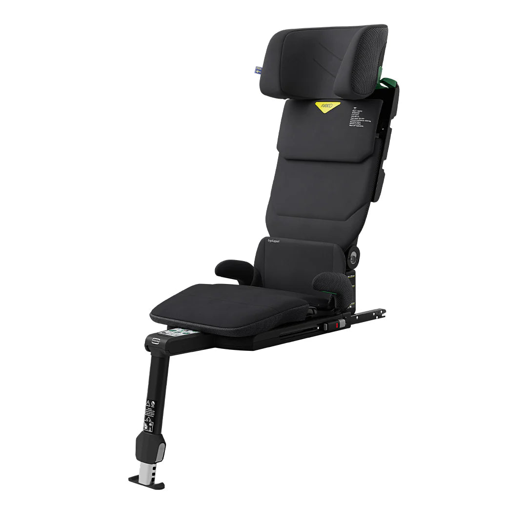 Axkid Up High Back Booster Car Seat - Coastal Storm Black