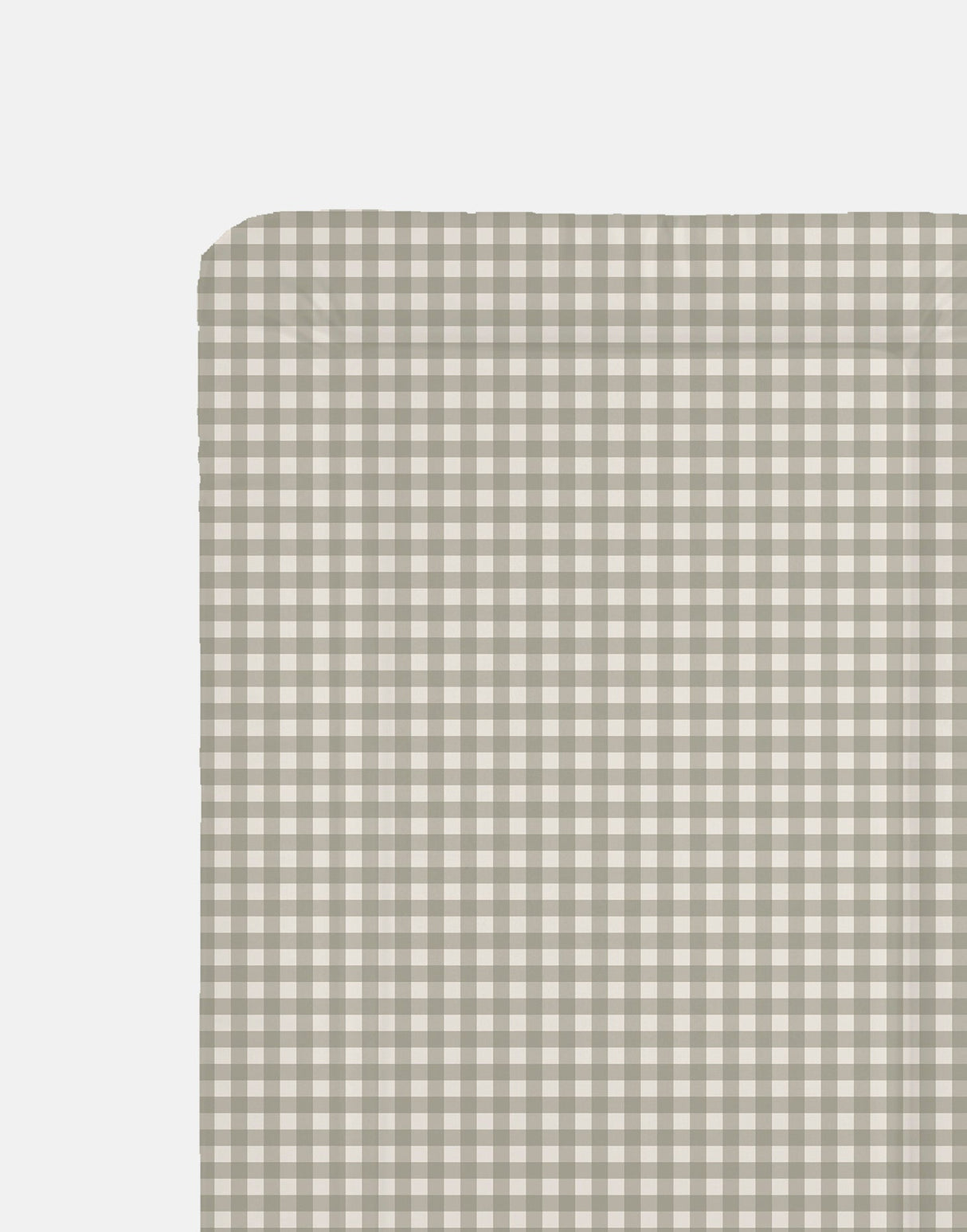 Gingham Sage Table Changing Mat