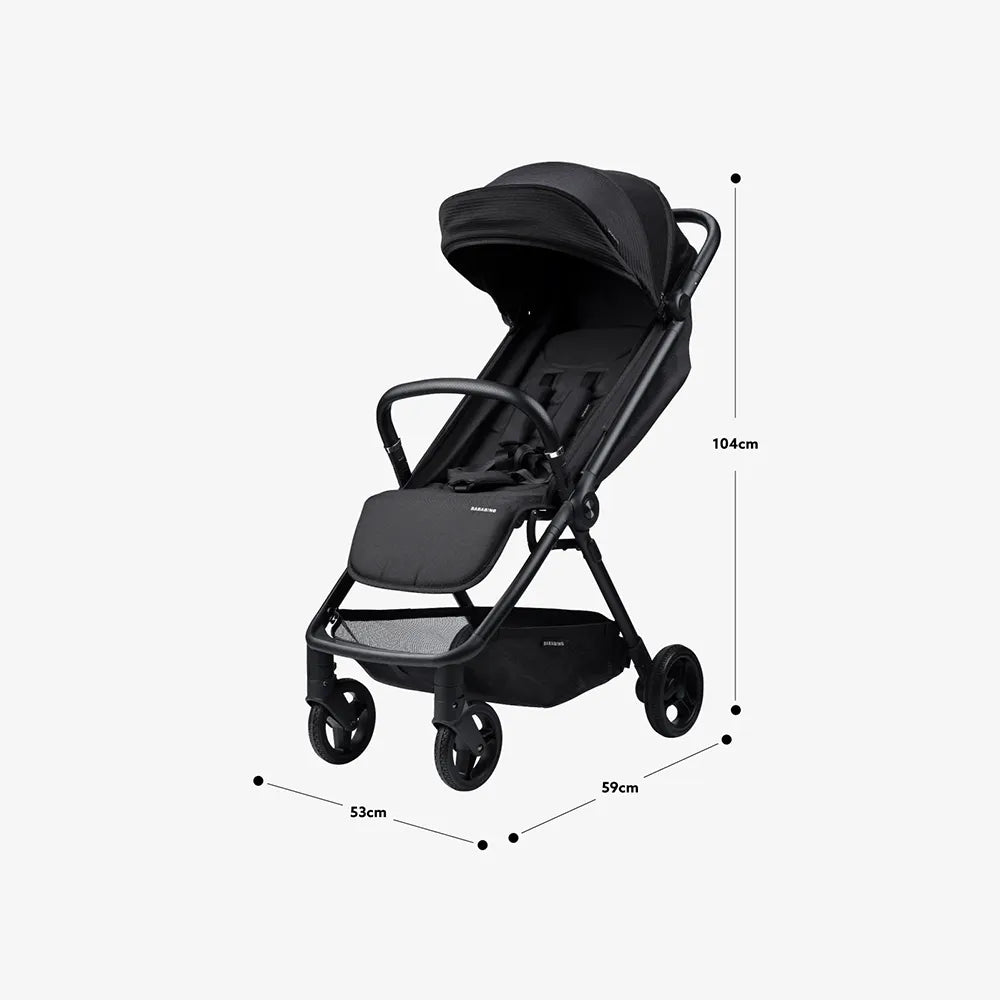 Bababing Auto-Fold Compact Stroller - Black