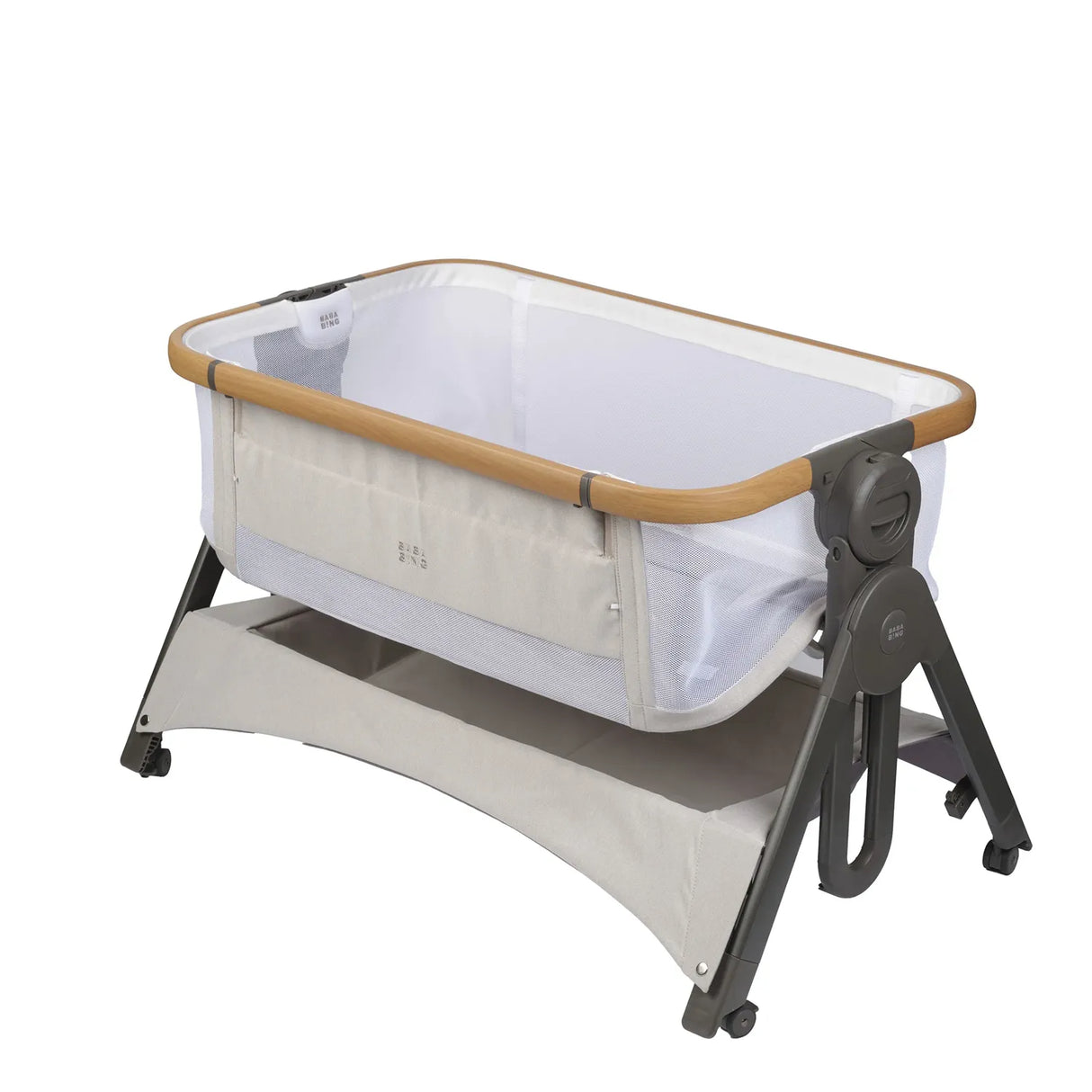 Bababing Bedside & Travel Crib - Beige
