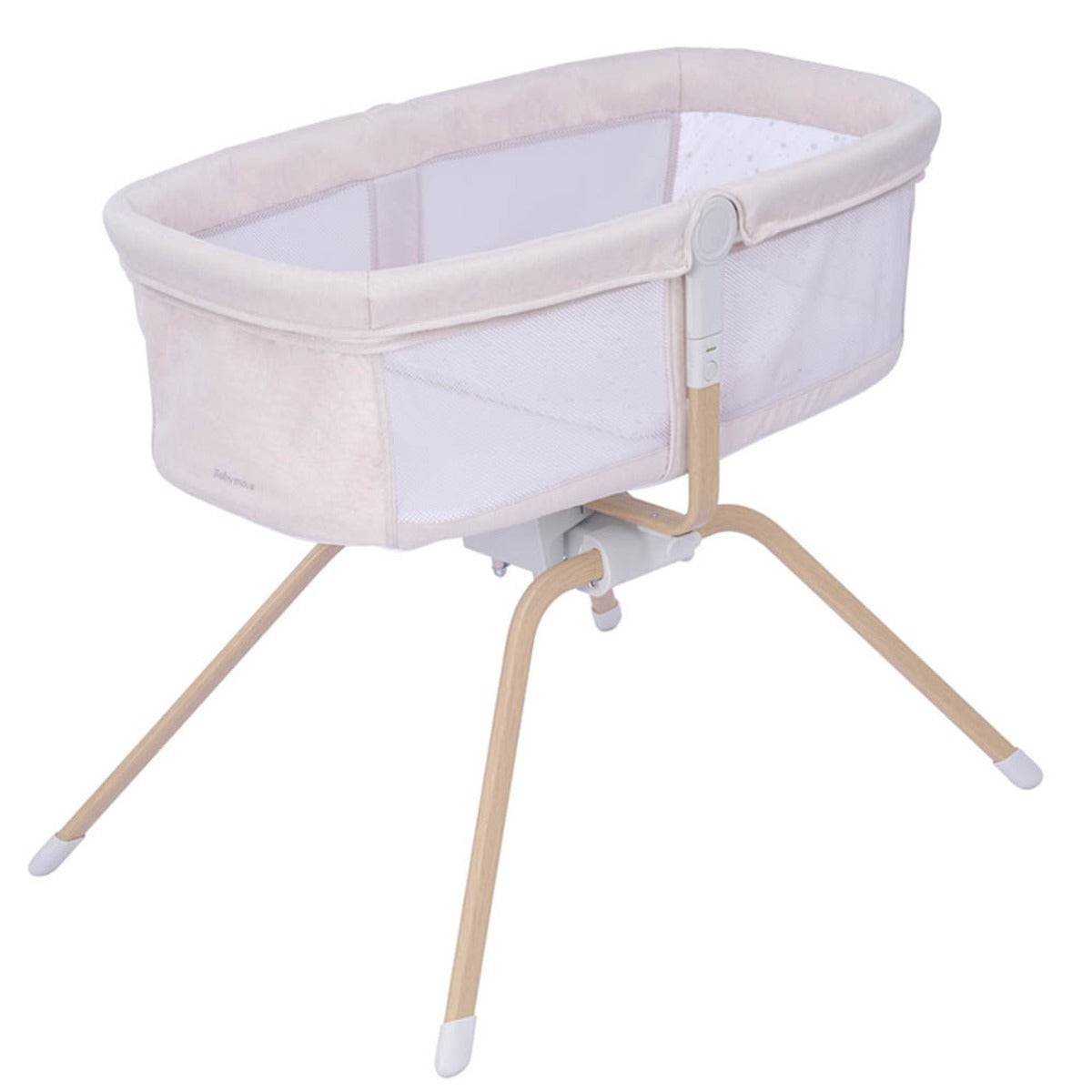 Babymore Air Motion Gliding Crib - Cream