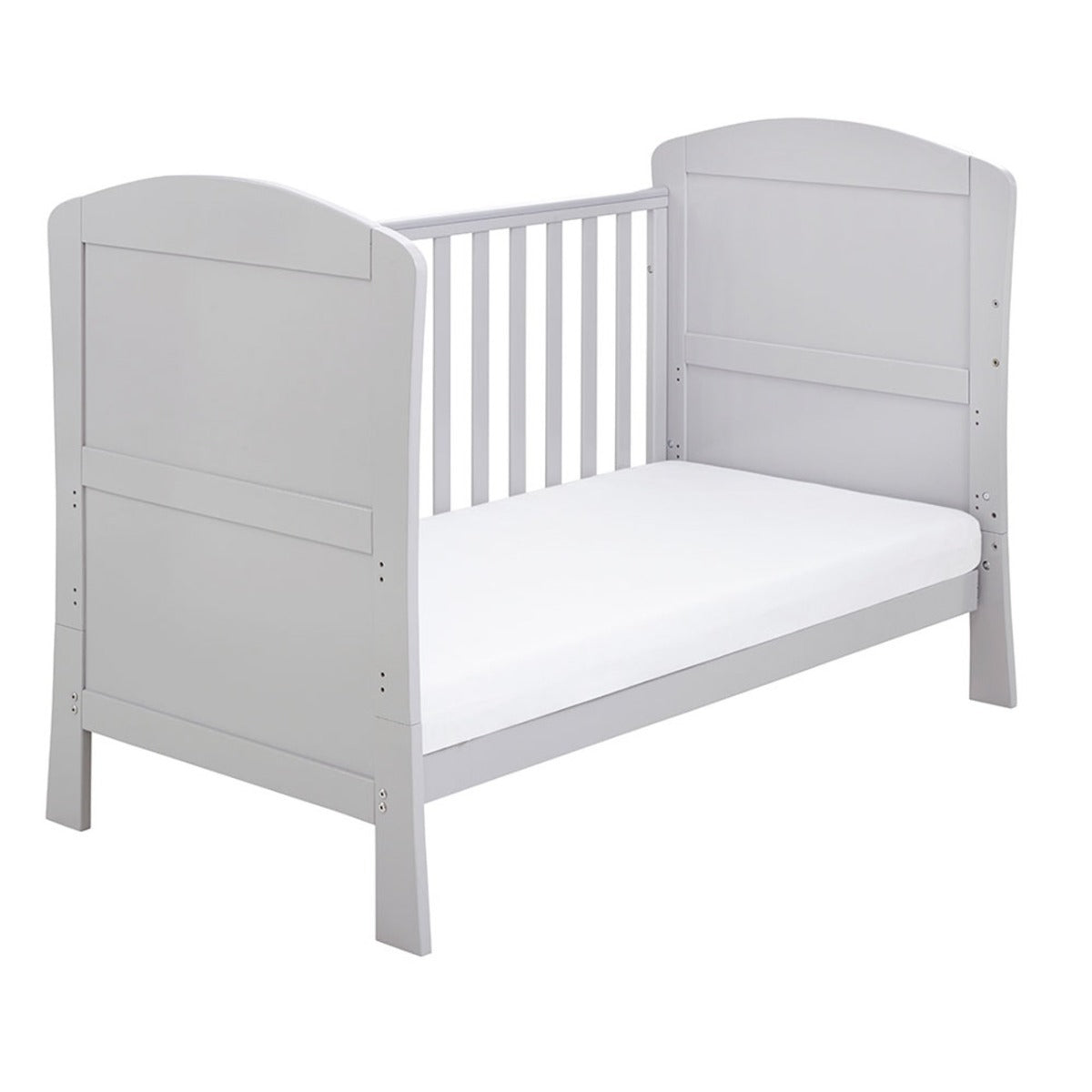 Babymore Aston Drop Side Cot Bed - Grey