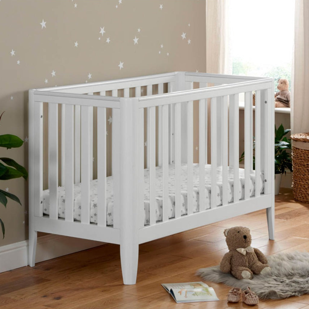 Babymore Iris Cot Bed - White