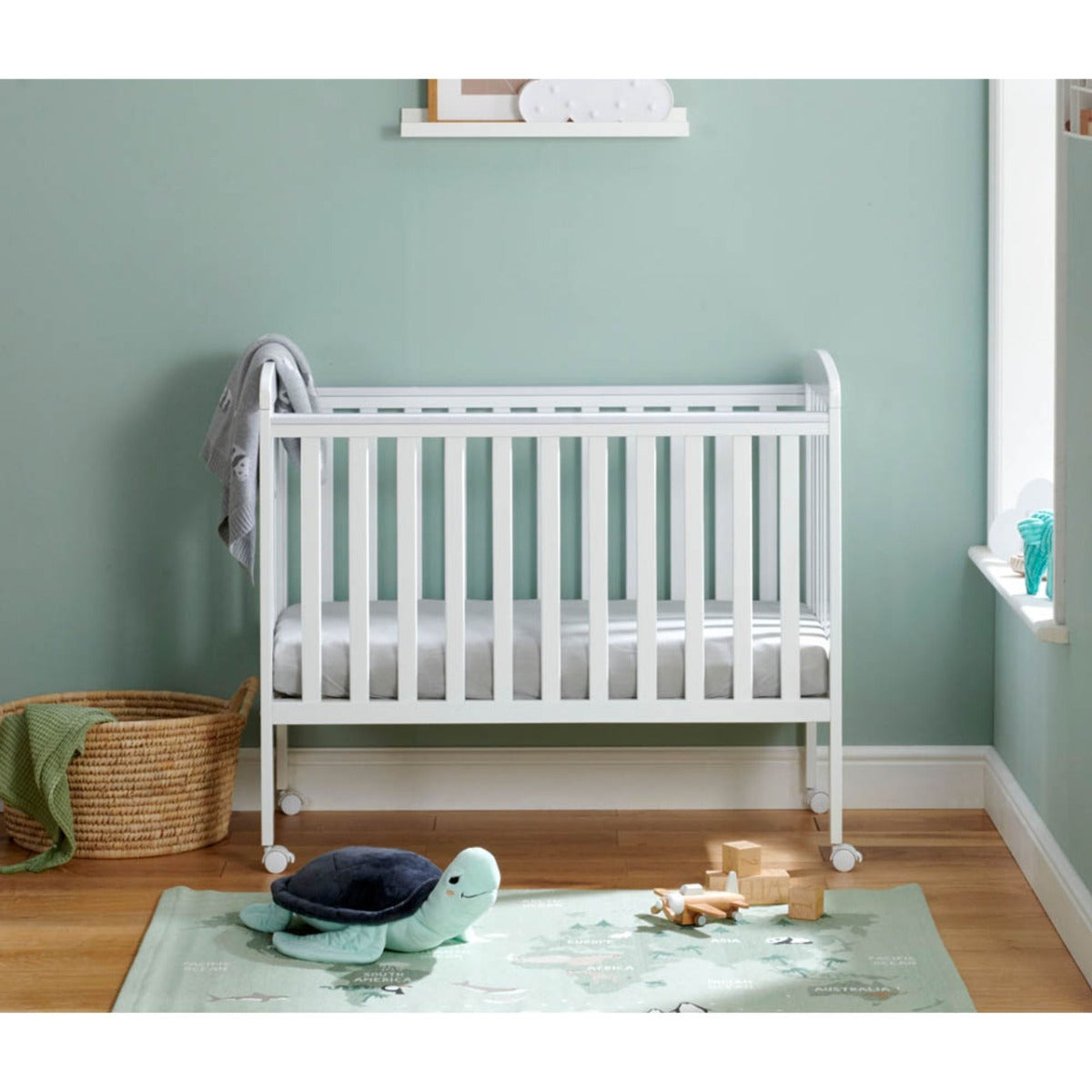 Babymore Space Saver Cot - White