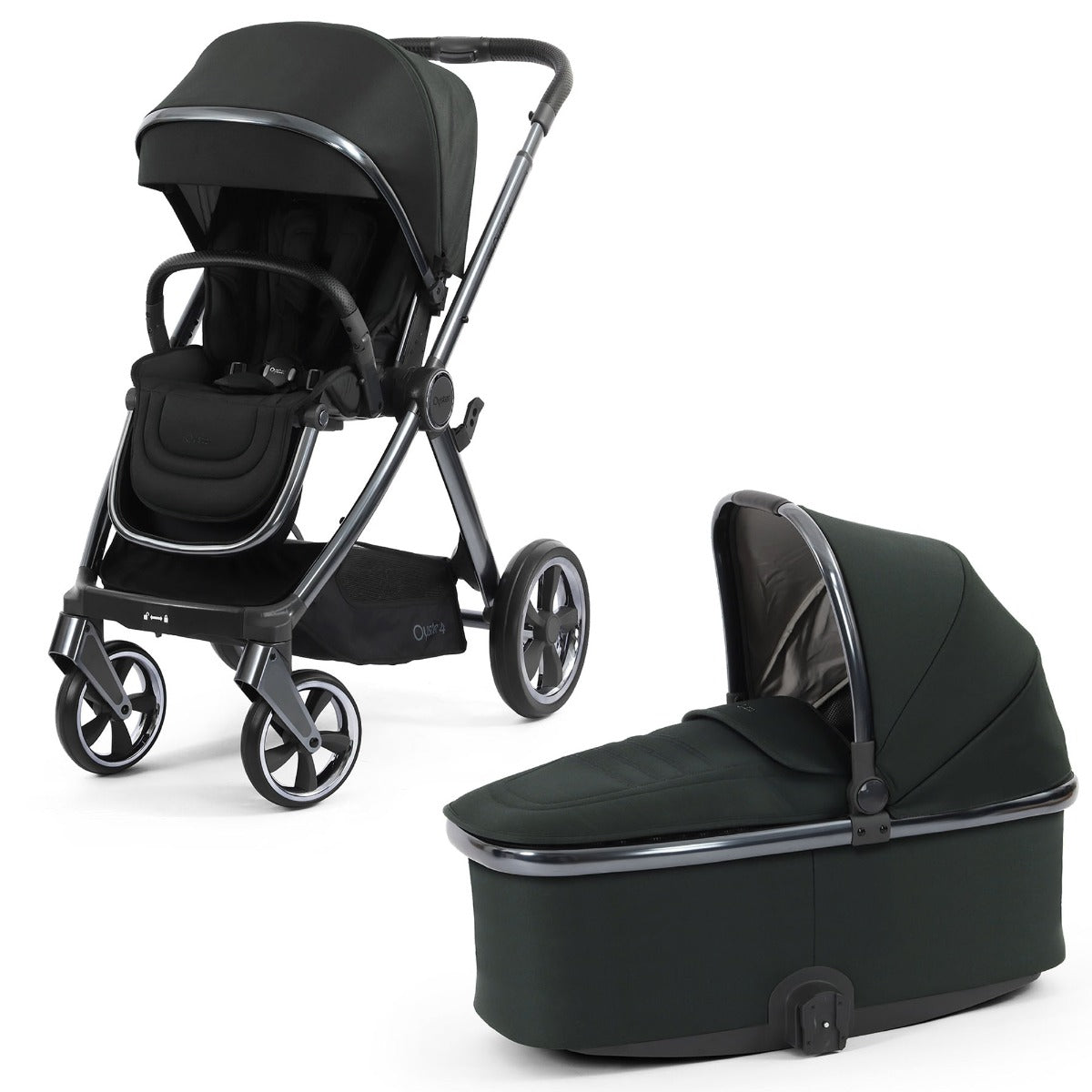 BabyStyle Oyster 4 Luxury 7 Piece Cybex Cloud T Bundle - Black Olive