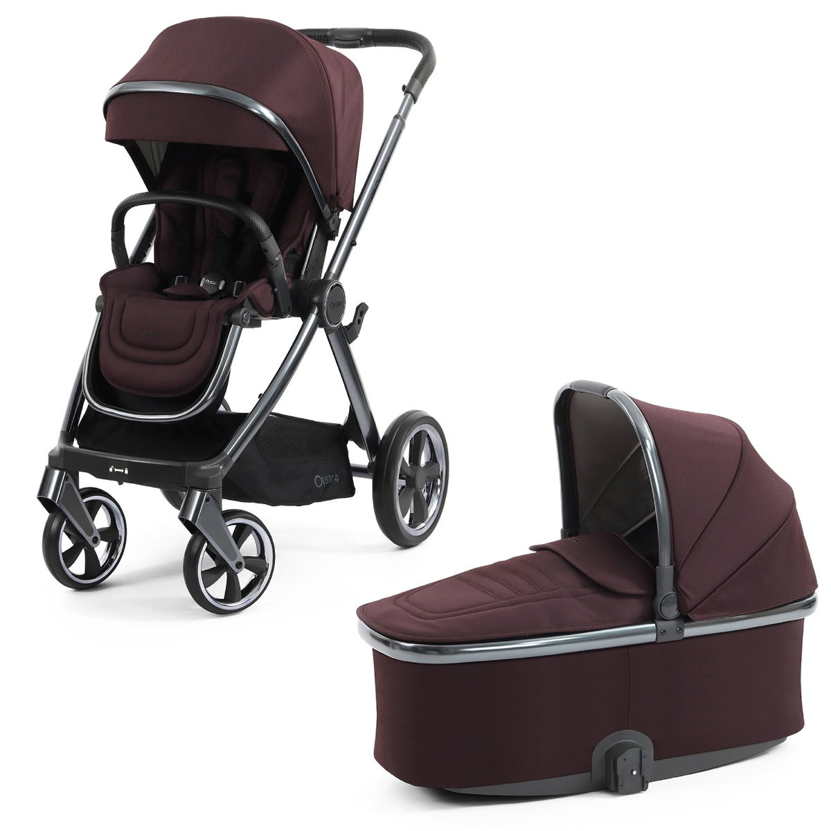 BabyStyle Oyster 4 Ultimate 12 Piece Maxi-Cosi Pebble 360 Pro2 Bundle - Mulberry