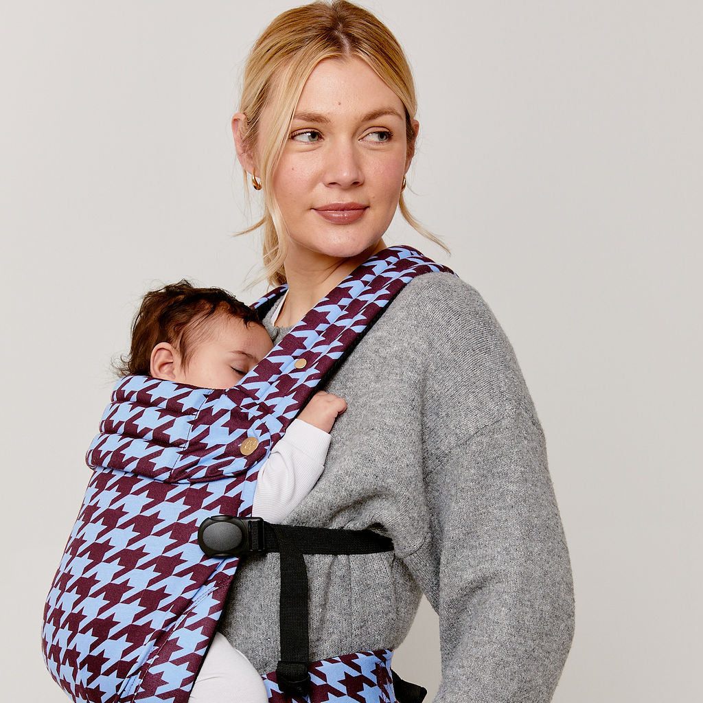 Nomad Air Houndstooth Baby Carrier - Harlow Lavender Blue