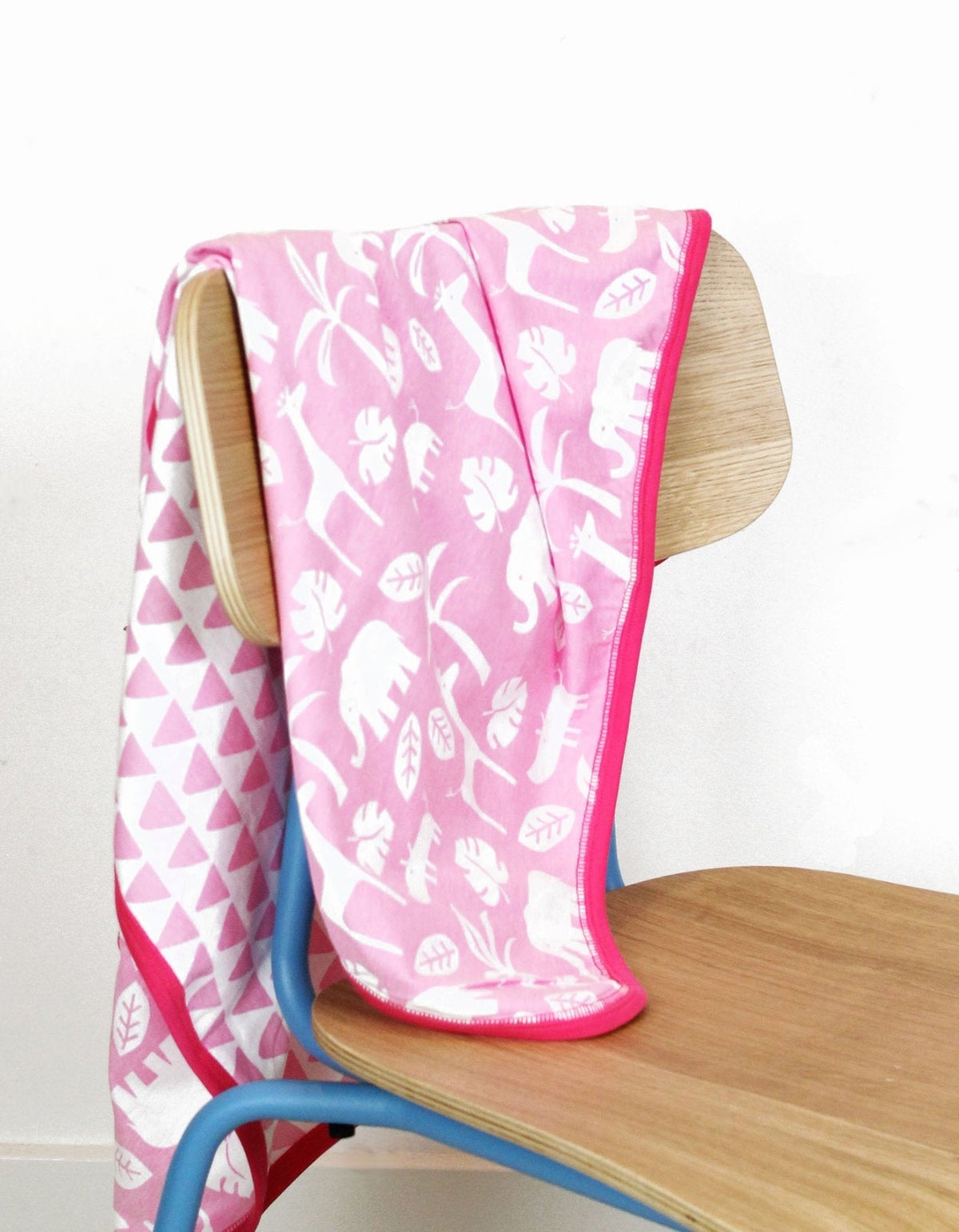 Toby Tiger Organic Pink Jungle Blanket