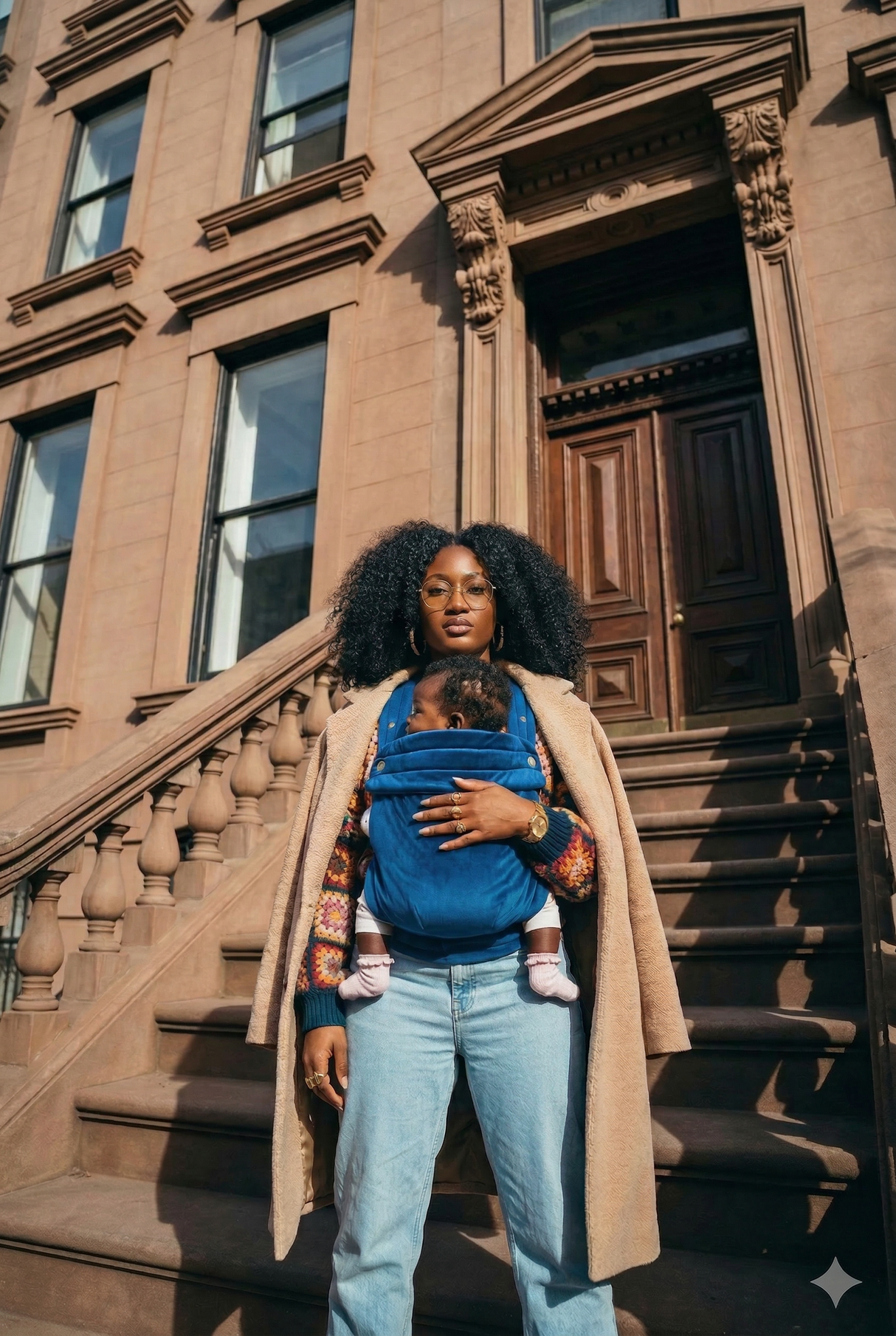 Velvet Baby Carrier - True Blue