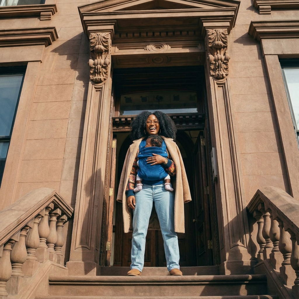 Velvet Baby Carrier - True Blue