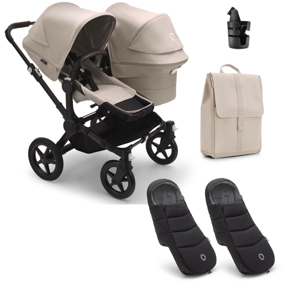 Bugaboo Donkey 5 Duo Essential Bundle - Desert Taupe