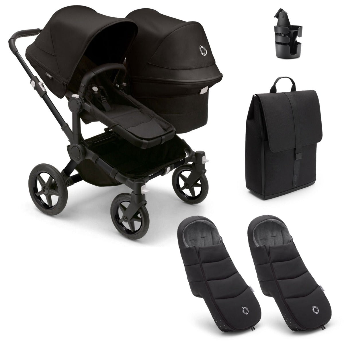 Bugaboo Donkey 5 Duo Essential Bundle - Midnight Black