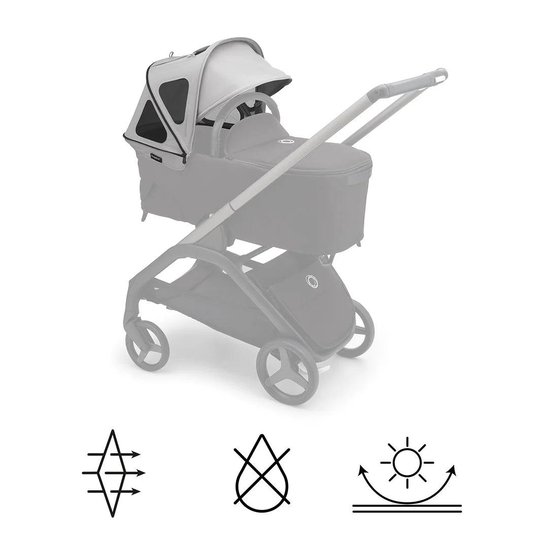 Bugaboo Dragonfly Breezy Sun Canopy - Misty Grey