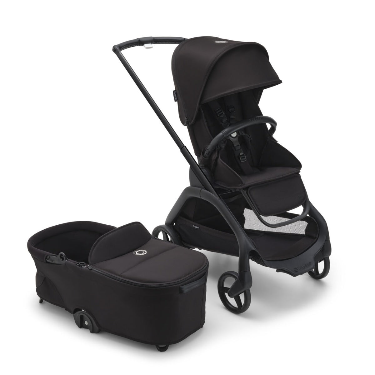Bugaboo Dragonfly Stroller + Carrycot - Black/Midnight Black