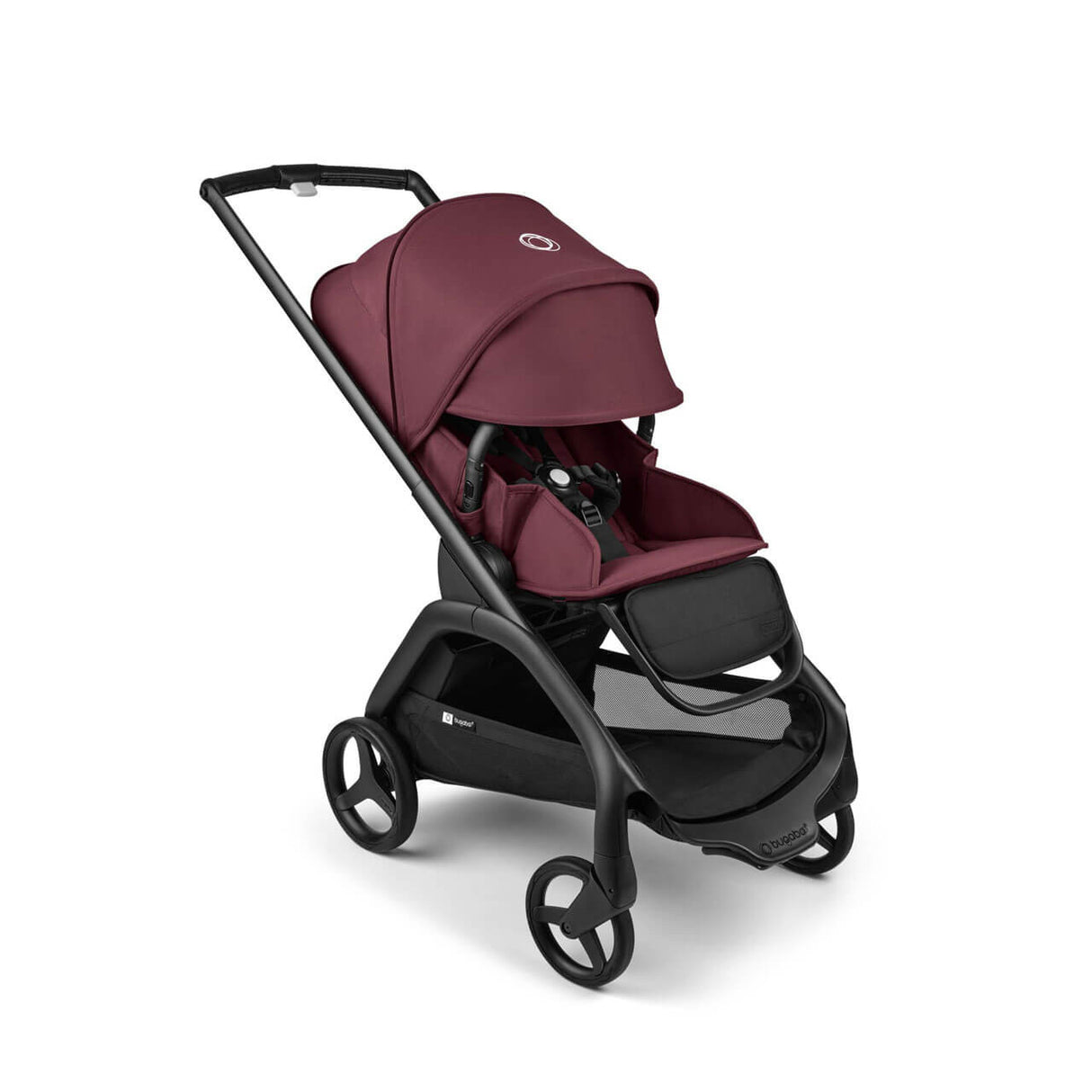 Bugaboo Dragonfly Travel System with Maxi-Cosi Cabriofix i-Size + Isofix Base - Black/Dark Cherry