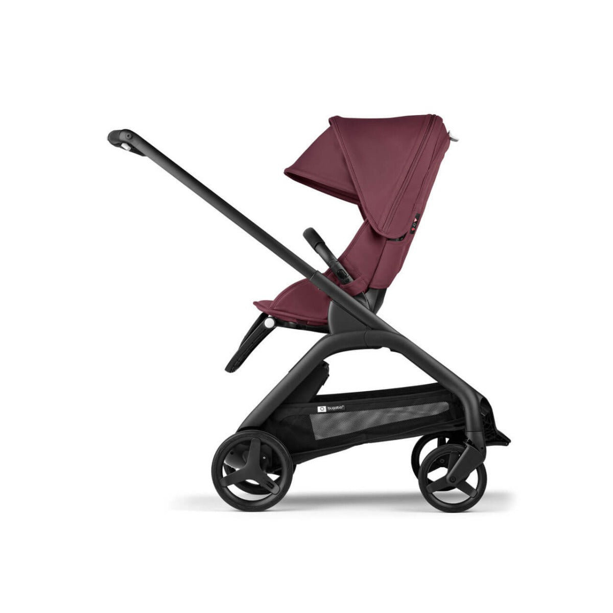 Bugaboo Dragonfly Travel System with Otter 360 + Rotating Isofix Base - Black/Dark Cherry
